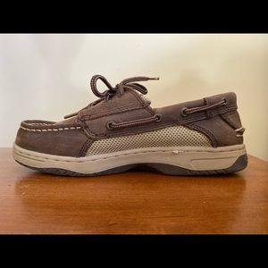 Boys Sperry Billfish Chocolate Brown US Size 4
